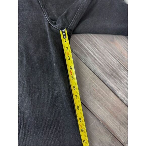 ZARA Wide Leg Black Size Pants Jeans‎ Size 26 Tall Long - Picture 6 of 7